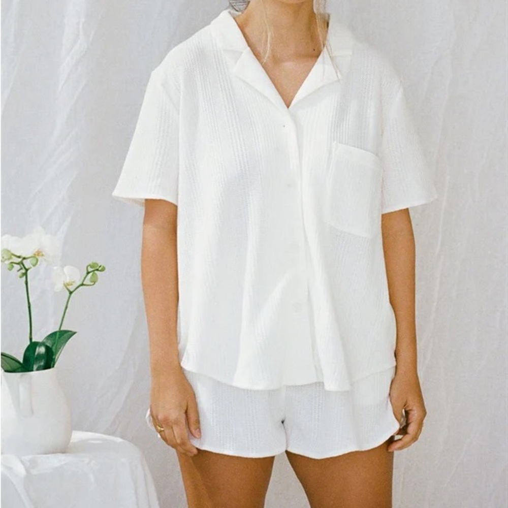 Sabo skirt waffle PJ set